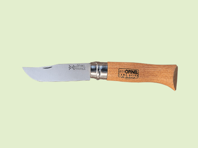 NAVAJA OPINEL CARBONO CON SEGURO 7 cm/hoja
