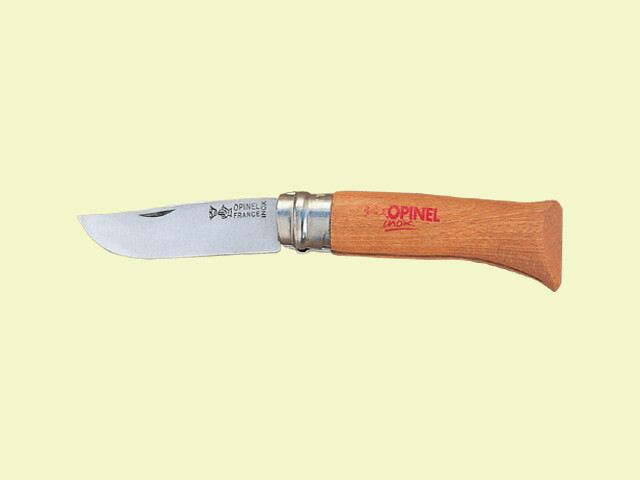 NAVAJA OPINEL INOX. CON SEGURO 8 cm/hoja