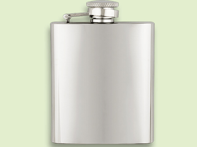 PETACA INOX. LISA 9 ONZAS/270 ml