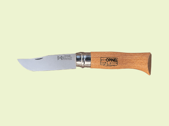 NAVAJA OPINEL CARBONO CON SEGURO 8.5 cm/hoja