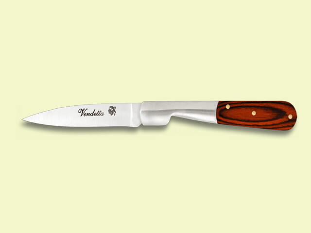 NAVAJA VIROLA ESTRECHA MADERA ROJA 8 cm/hoja