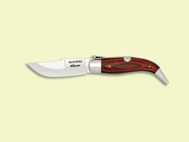 NAVAJA PALANQUILLA ALUMINIO MADERA CORAL 6.5 cm/hoja