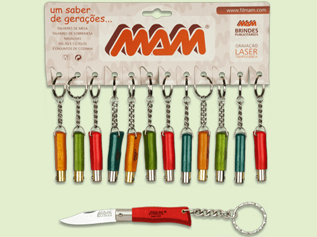 BLISTER DE DOCE NAVAJAS MADERA COLORES 4 cm/hoja