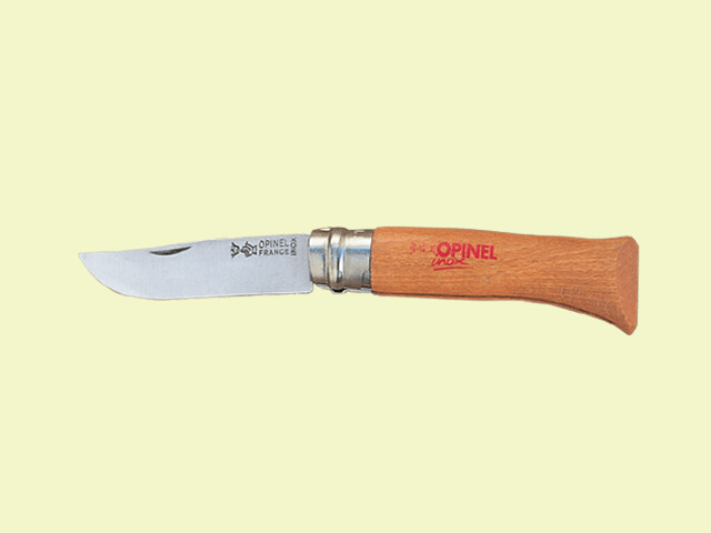 NAVAJA OPINEL INOX. CON SEGURO 9 cm/hoja