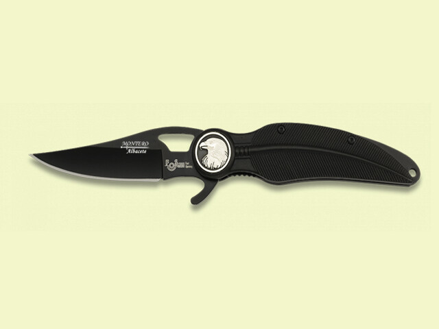 NAVAJA PLUMA INDIO MANGO NEGRO 8.5 cm/hoja