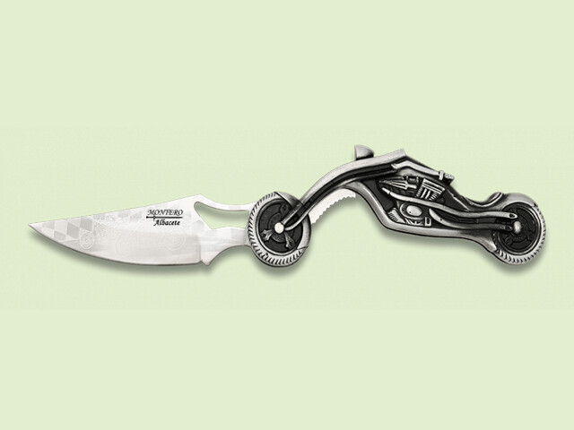 NAVAJA METALICA MANGO MOTO MODERNA BLOQUEO 9 cm/hoja
