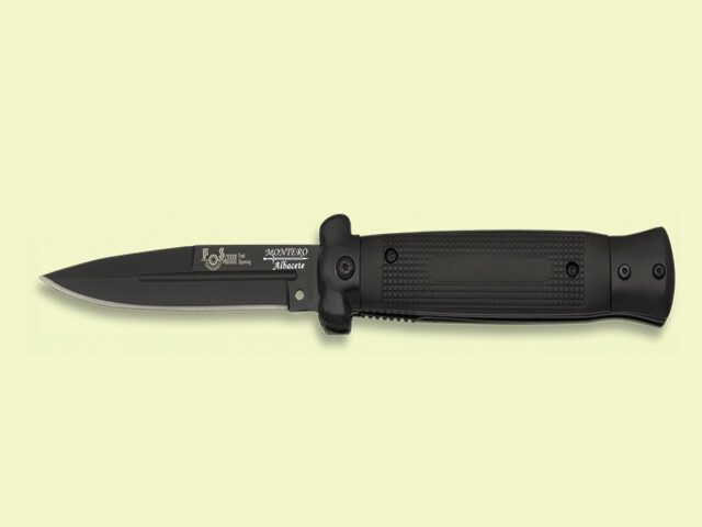 NAVAJA ESTILETE NEGRO 9 cm/hoja