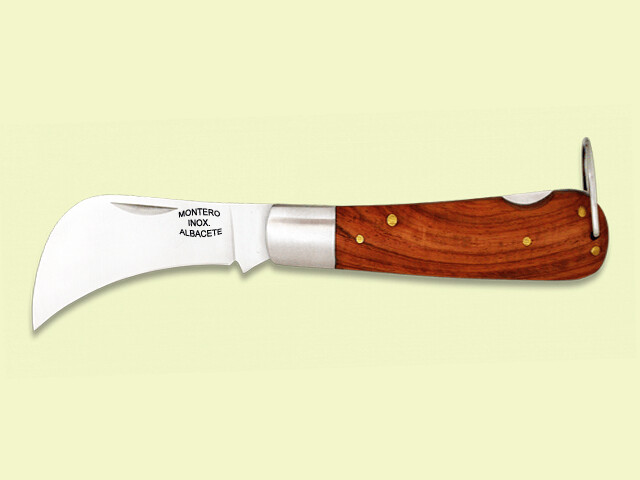 NAVAJA TRANCHETE M/MADERA V/INOX. BLOQUEO 7.5 cm/hoja