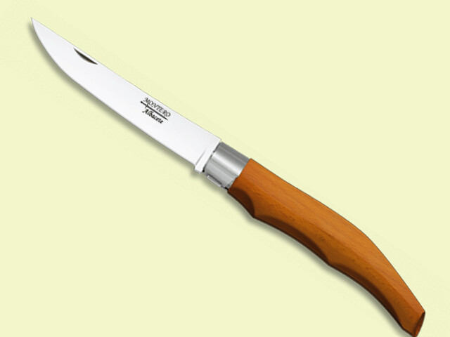 NAVAJA INOX JAMONERA MADERA CON SEGURO 15 CM./HOJA