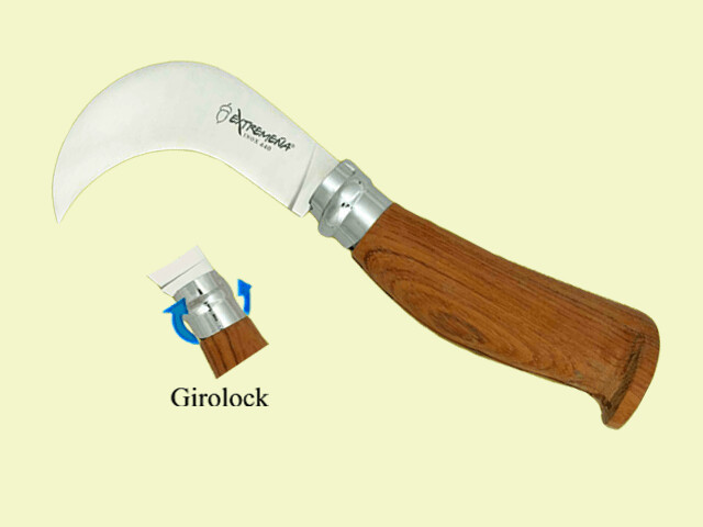 NAVAJA INOX. EXTREMEÐA V/GIROLOCK TRANCHETE 8 CM./HOJA