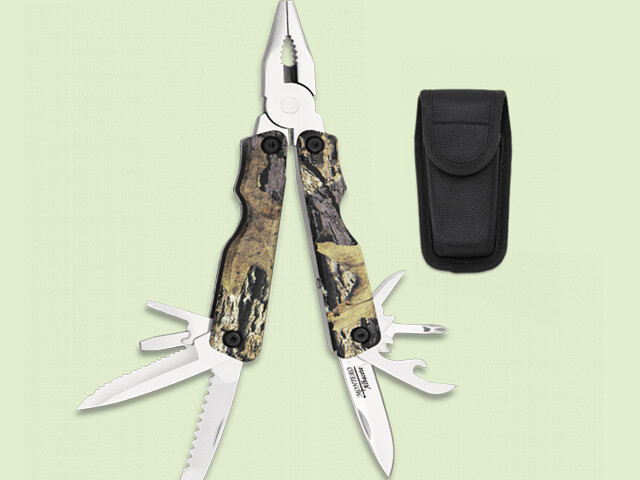 ALICATES MULTIUSOS CAMUFLAJE HOJAS 11 USOS 10 cm/total