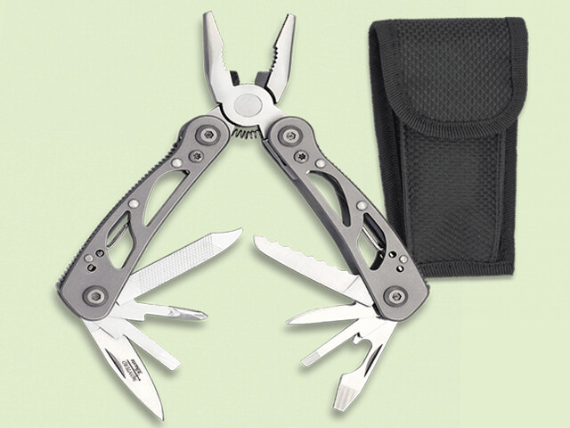 ALICATES MULTIUSOS ALUMINIO CON FUNDA 10.5 cm/total