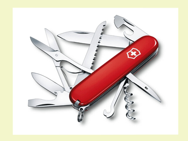 NAVAJA VICTORINOX 15 USOS ROJA SIERRA-TIJERAS 9.1 cm/mango