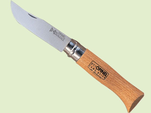 NAVAJA OPINEL CARBONO CON SEGURO 12 cm/Hoja