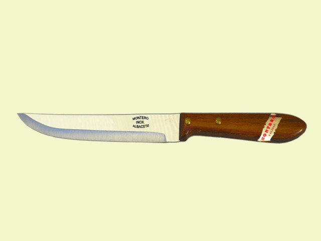 CUCHILLO MESA CON FILO MANGO PALMADERA LUJO 13 cm/hoja