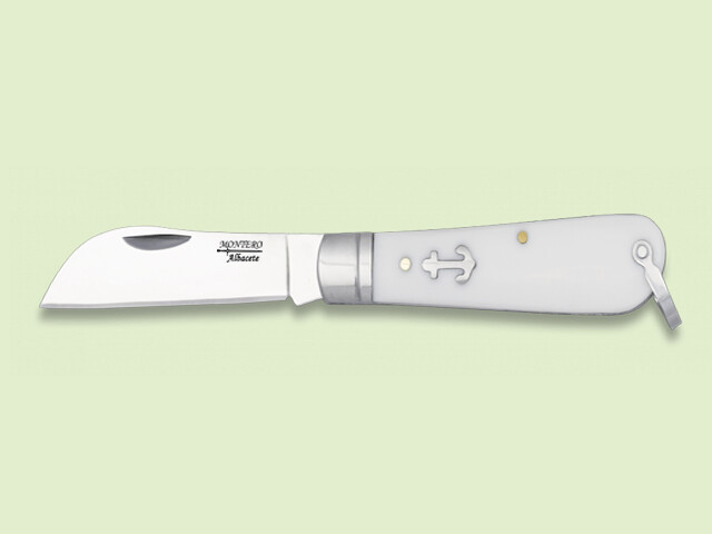 NAVAJA INOX. MARINERA BLANCA PUNTA LORO 8 cm/hoja