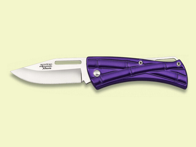 NAVAJA ECON. MANGO MORADO ACERO 7 cm/hoja