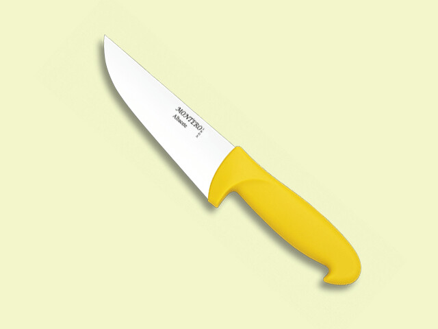 CUCHILLO OFICIO INYECCION AMARILLO 15 cm/hoja