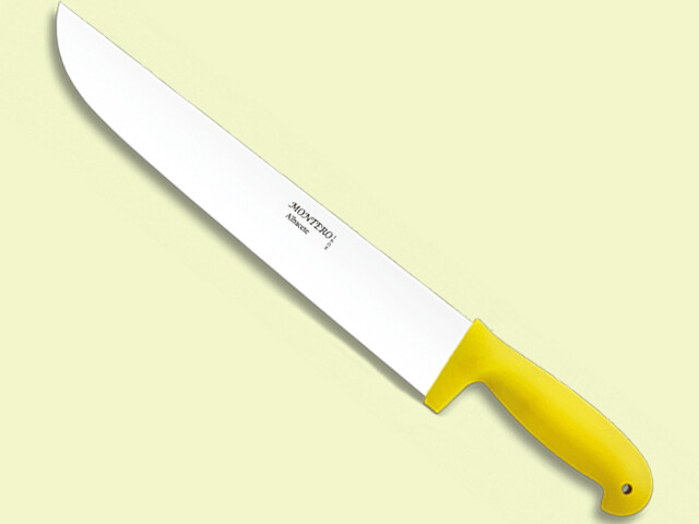 CUCHILLO OFICIO INYECCION AMARILLO 35 cm/hoja