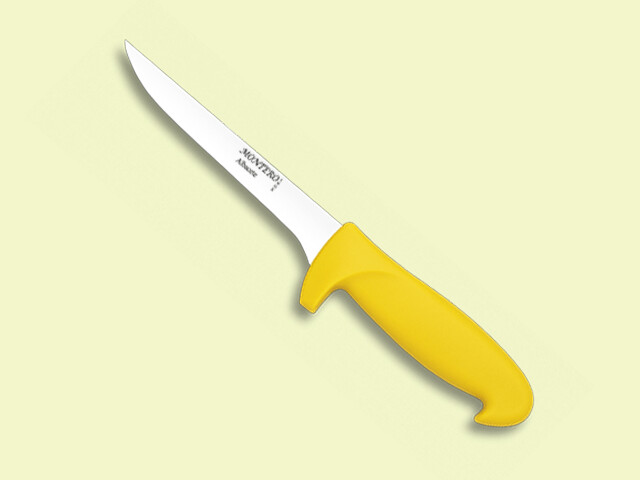 CUCHILLO OFICIO DESHUESADOR AMARILLO 16 cm/hoja