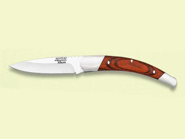 ESTILETE PISTON VIROLAS INOX. MADERA ROJA 8.5 cm/hoja