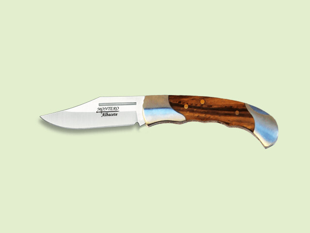 NAVAJA VIROLAS INOX. MANGO OLIVO 5.5 cm/hoja