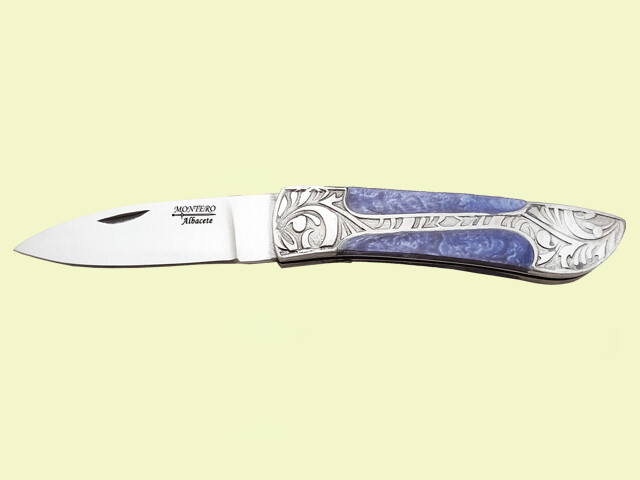 NAVAJA SIN BLOQUEO MANGO STAMINA AZUL V/INOX. 8.5 cm/hoja