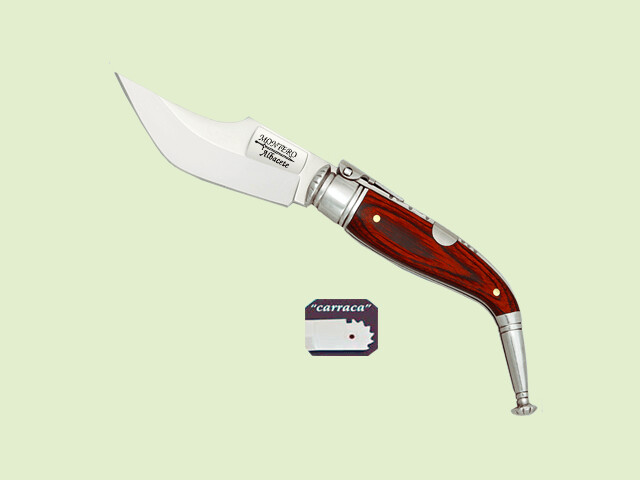 NAVAJA CARRACA REBAJO LARGO MADERA 7 cm/hoja Ancha