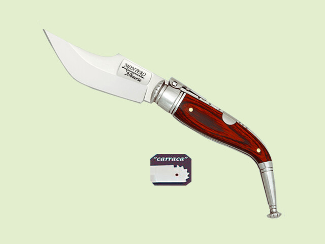 NAVAJA CARRACA REBAJO LARGO MADERA 8 cm/hoja Ancha