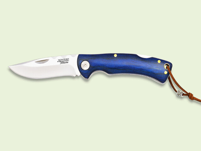 NAVAJA BLOQUEO MANGO STAMINA AZUL 8 cm/hoja