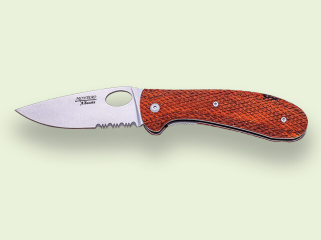 NAVAJA BLOQUEO MANGO MADERA PALISANDRO 8.5 cm/hoja