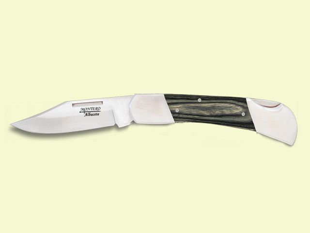 NAVAJA BLOQUEO VIROLAS INOX MADERA GRIS 8 cm/hoja