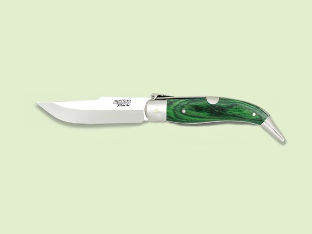 NAVAJA ALBACETEÐA PALANQUILLA MAD. VERDE 6.5 cm/hoja