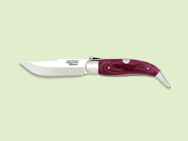 NAVAJA ALBACETEÐA PALANQUILLA MAD. MORADA 6.5 cm/hoja