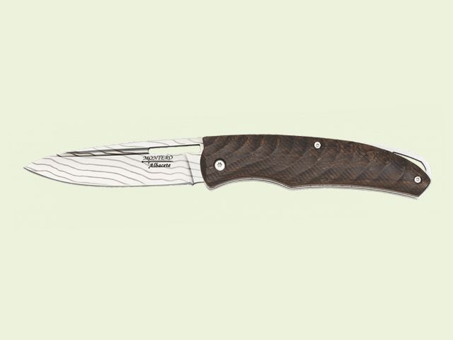 NAVAJA BLOQ. MANGO MADERA WENGUE 8.5 cm/hoja Decorada