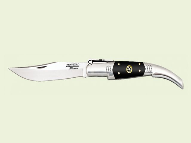 NAVAJA CARRACA ARABE INOX-MADERA NEGRA 10 cm/hoja