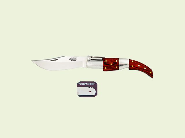 NAVAJA CARRACA ARABE MANGO INOX-MADERA 8.5 cm/hoja