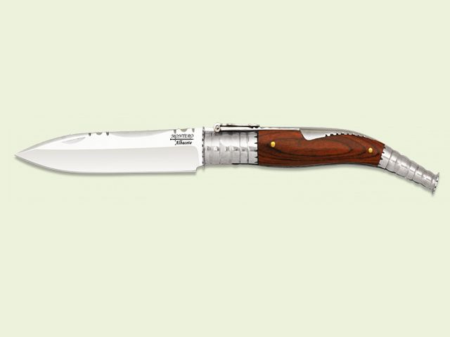 NAVAJA CLASICA PALANQUILLA MADERA ROJA 23 cm/hoja