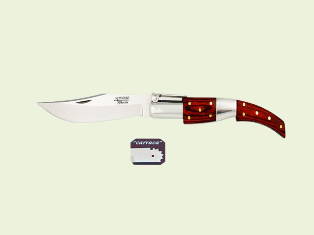 NAVAJA CARRACA ARABE MANGO INOX-MADERA 14 cm/hoja