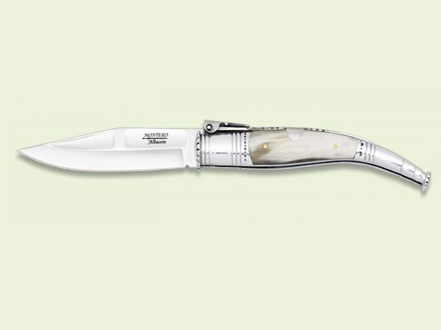 NAVAJA CARRACA MANGO ASTA DE TORO E INOX. 16 cm/hoja