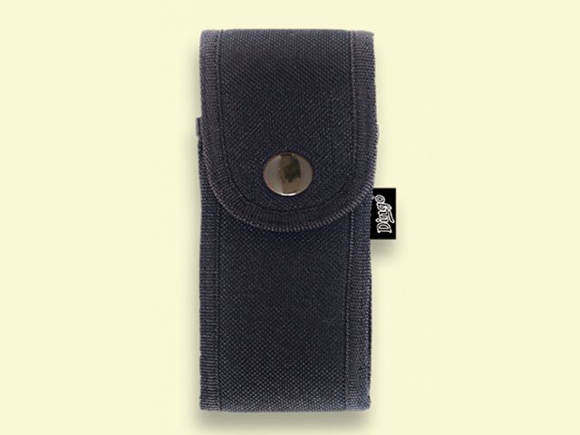 FUNDA DE NAVAJA NYLON NEGRA ACOLCHADA 13x6 cm
