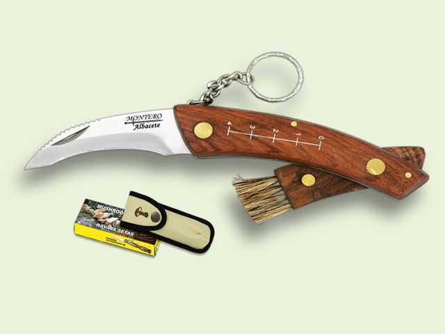 NAVAJA SETAS CON FUNDA CEPILLO PLEGABLE 7.5 cm/hoja