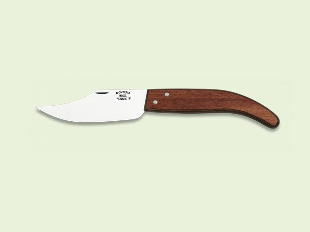 NAVAJA CORDOBESA MANGO MADERA HOJA CURVA 8 cm/hoja