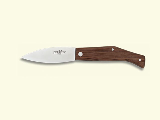 NAVAJA INOX. PALLES MADERA PUNTA ESPADA 8 cm/hoja
