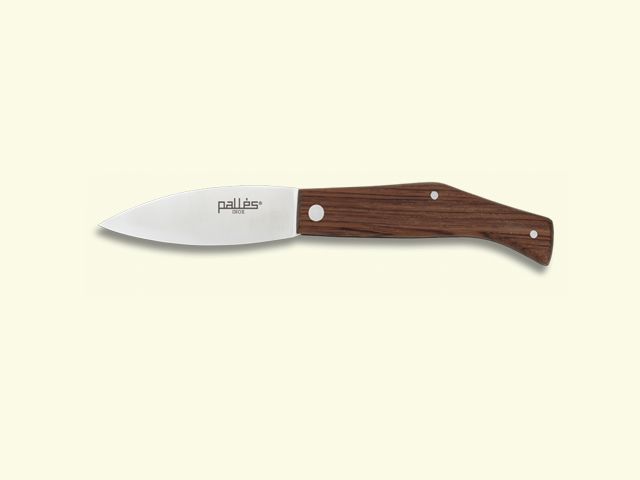 NAVAJA INOX. PALLES MADERA PUNTA ESPADA 7 cm/hoja