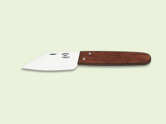NAVAJA CORDOBESA MANGO MADERA PUNTA LORO 8 cm/hoja