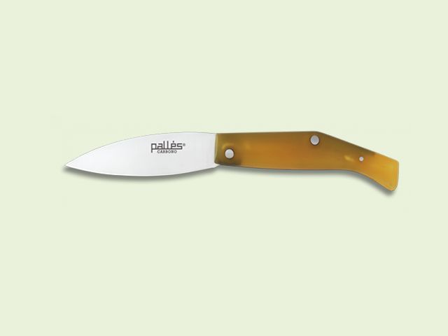 NAVAJA CARBONO PALLES ABS PUNTA ESPADA 9 cm/hoja