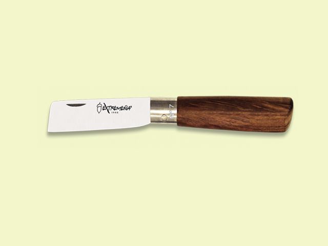 NAVAJA INOX. EXTREMEÐA PUNTA CORTADA MADERA 8 CM. HOJA