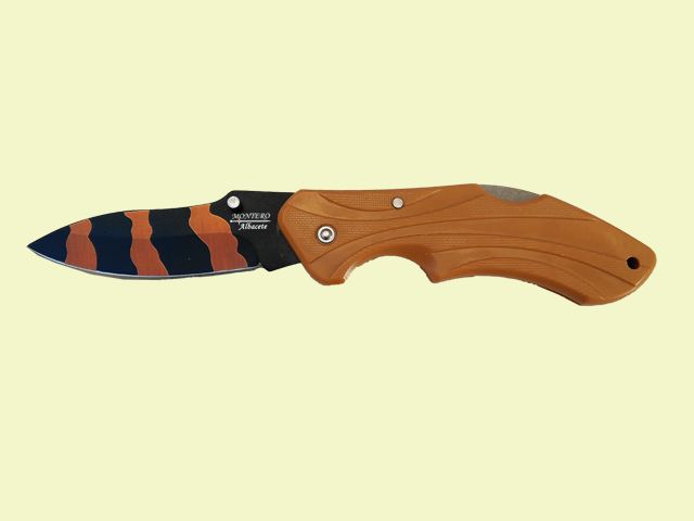 NAVAJA PVC MARRON 7.5 cm/hoja CAMUFLAJE