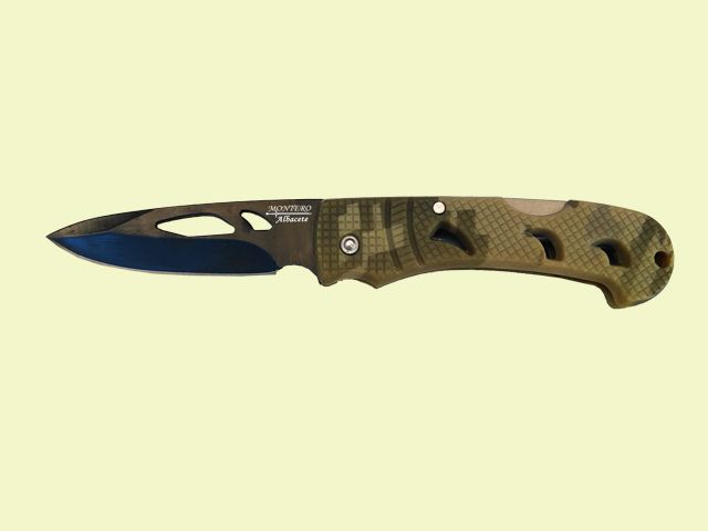 NAVAJA PVC CAMUFLAJE 7 cm/hoja NEGRA